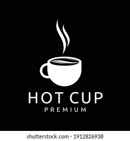 Cup of Fresh Coffee. Vector Illustration. Flat Style. Decorative Design for Cafeteria, Posters, Banners, Cards