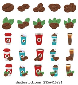 A Cup of Fresh Coffee. Vector Illustration. Flat style. Decorative Design for Canteen, Poster, Banner, Card