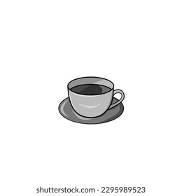 A Cup of Fresh Tea. Vector illustration. Style data. Decorative Design suitable for Canteen, Poster, Banner, Card