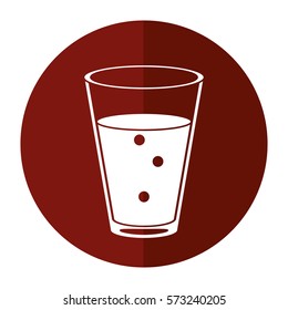 cup glass coffee caffeine drink-circle icon shadow