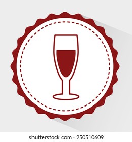 cup glass design, vector illustration eps10 graphic 