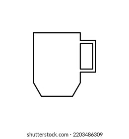 cup, glass, lab Icon Vector Illustration Logo Template. Suitable For Many Purposes.