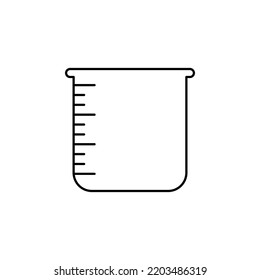 cup, glass, lab Icon Vector Illustration Logo Template. Suitable For Many Purposes.