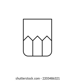 Becher, Glas, Laborbild Vektorgrafik Logo Vorlage. Geeignet für viele Zwecke.