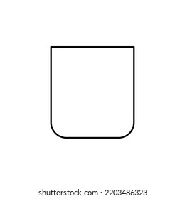 Becher, Glas, Laborbild Vektorgrafik Logo Vorlage. Geeignet für viele Zwecke.