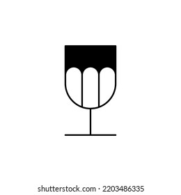 cup, glass, lab Icon Vector Illustration Logo Template. Suitable For Many Purposes.