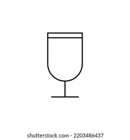 cup, glass, lab Icon Vector Illustration Logo Template. Suitable For Many Purposes.