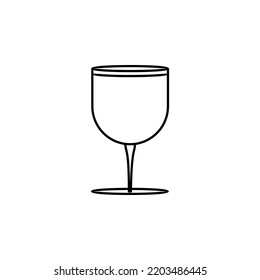 cup, glass, lab Icon Vector Illustration Logo Template. Suitable For Many Purposes.