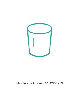 Cup of glass logo template vector icon design