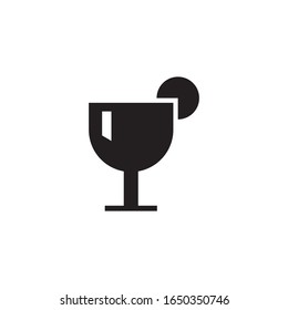Cup of glass logo template vector icon design