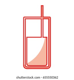 cup glass with straw icon