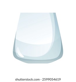 Cup of glass for wine vector design illustration with simple shape clear color. Perfect for asset or template drink and food business 