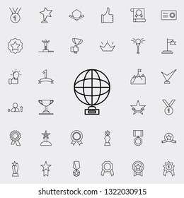 cup globe icon. Succes and awards icons universal set for web and mobile
