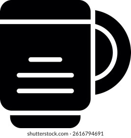 Cup Glyph Vector Icon Design