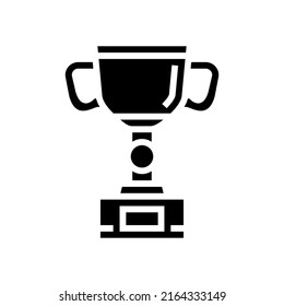 cup golden award glyph icon vector. cup golden award sign. isolated contour symbol black illustration