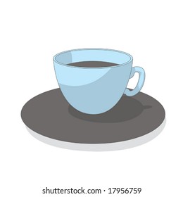 cup (gray & blue object series)