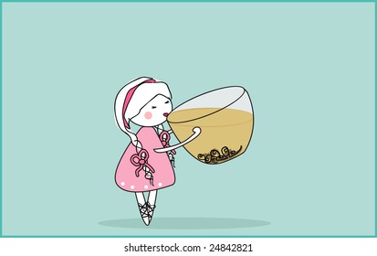 cup of green tea