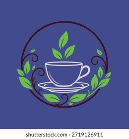 Una taza de té verde 