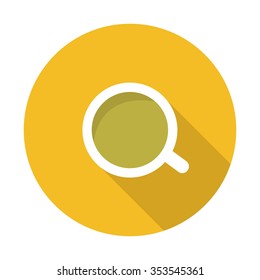 cup of green tea icon. vector illustration