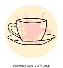 A Cup hand drawing illustration vector