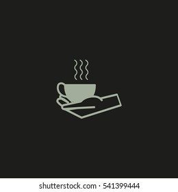 cup in hand, icon