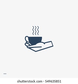 cup in hand, icon