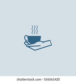 cup in hand, icon