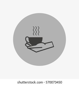 cup in hand, icon
