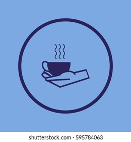 cup in hand, icon