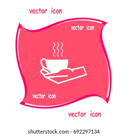 cup in hand, icon