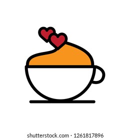 Cup heart icon