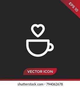 Cup with heart icon