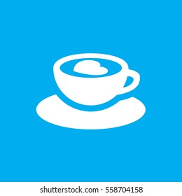 cup with heart icon illustration isolated vector sign symbol