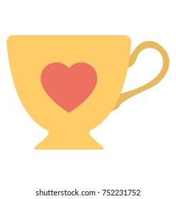 
Cup with heart symbol 
