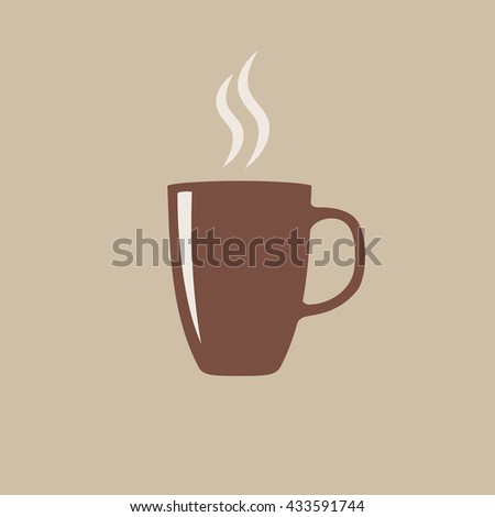 Cup of hot aroma coffee