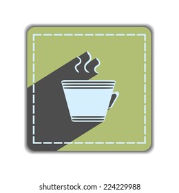 Cup with the hot beverage