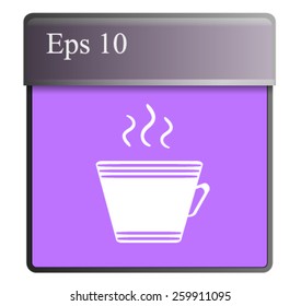 cup with the hot beverage.Vector icon
