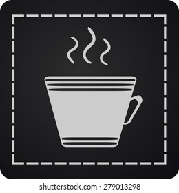 cup with the hot beverage.Vector icon