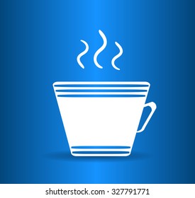 cup with the hot beverage.Vector icon