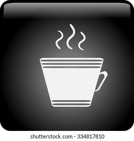 cup with the hot beverage.Vector icon
