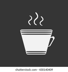 cup with the hot beverage.Vector icon
