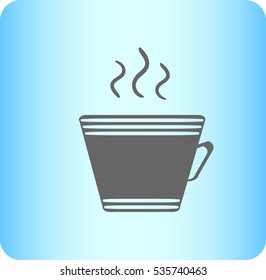 cup with the hot beverage.Vector icon