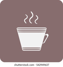 cup with a hot beverage.Vector icon