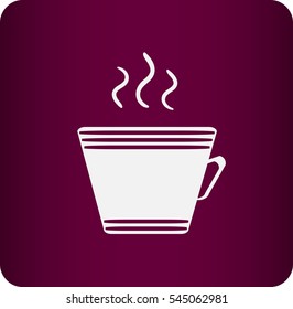 cup with the hot beverage.Vector icon