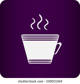 cup with the hot beverage.Vector icon