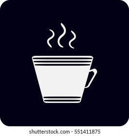 cup with the hot beverage.Vector icon