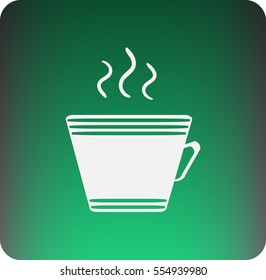 cup with the hot beverage.Vector icon