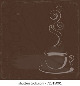 cup of hot black coffee