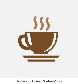 Uma xícara de café quente vetor