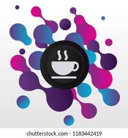Cup of hot chocolate vector icon